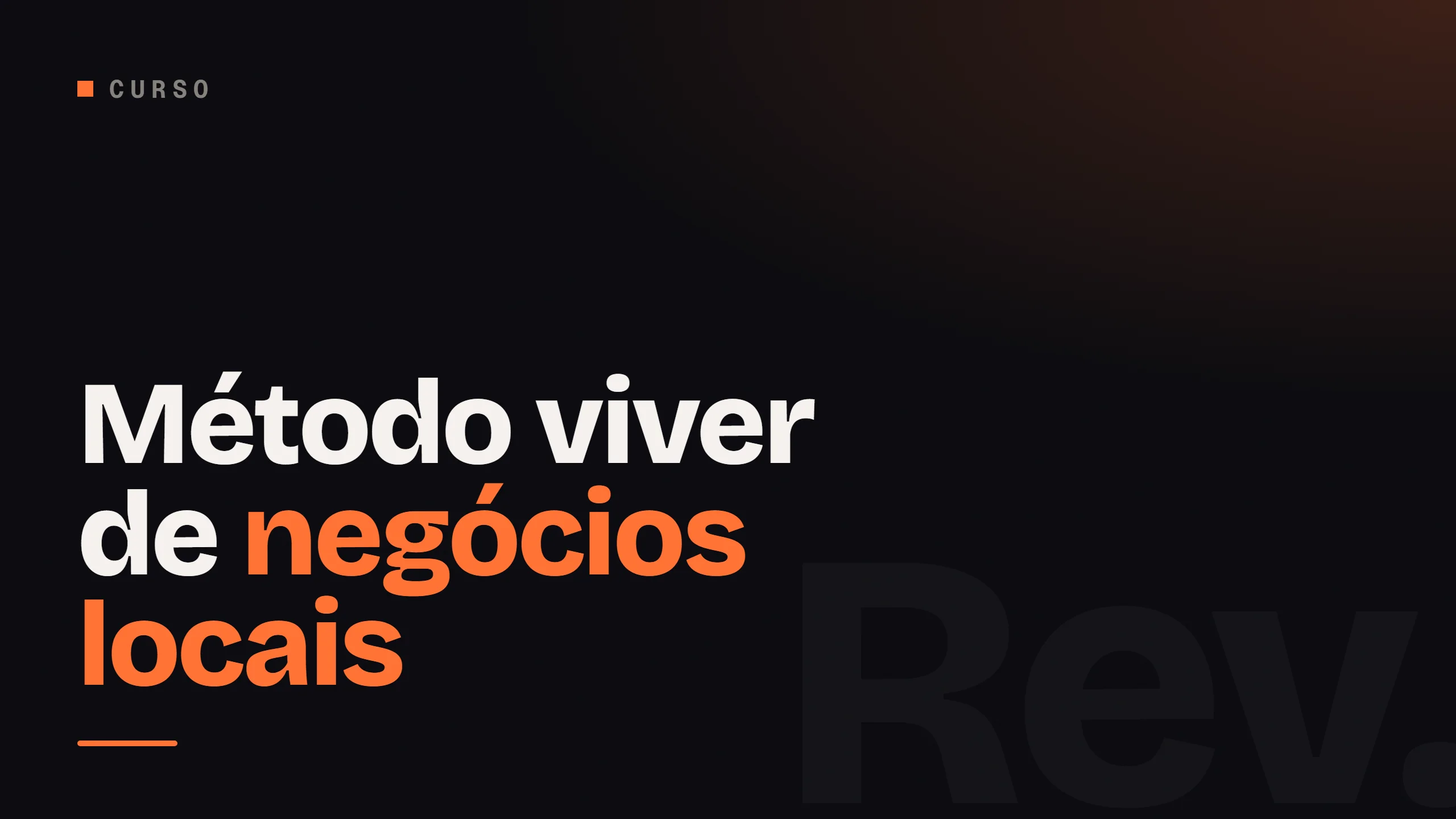 Método viver de negócios locais
